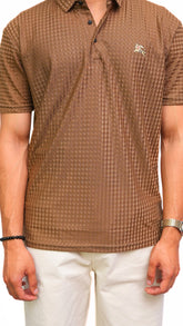 Men's Bronze brown Imported polo shirt